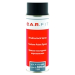 C.A.R.FIT Peinture structurée en spray, noir, 400 ml