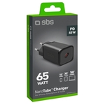 SBS Caricatore 1x Type-C 65 W, nero