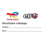 Autocollant de vidange d'huile 44 x 24mm en FR