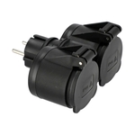 Mirka Adattatore per due dispositivi 230V EU, IP44