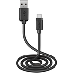 SBS Câble,USB-A à USB-Type C, 3 m, noir