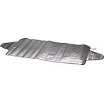 Parasole e protezione termica in alluminio, 85 × 230 cm, con risvolti laterali per il fissaggio, inverno + estate