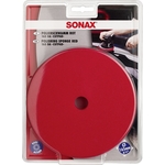 SONAX PROFILINE PolierSchwamm, rot (hart), Ø 165 mm, Dual Action CutPad, 1 Stück