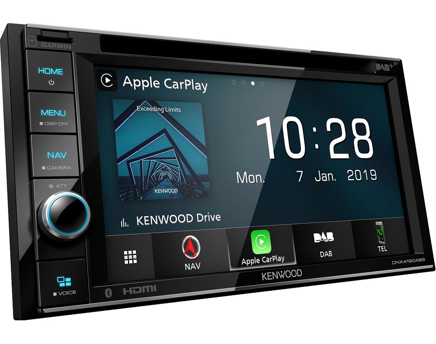 KENWOOD DNX419DABS, DAB+ Radio und FM Tuner, Navigation