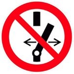 Panneau d'interdiction "Ne pas commuter" Alu Ø 20 cm